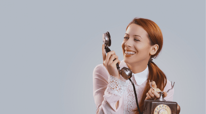Woman Talking On the telephone