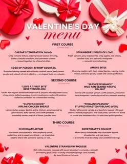 Valentine's Day Menu VENTURA COUNTY