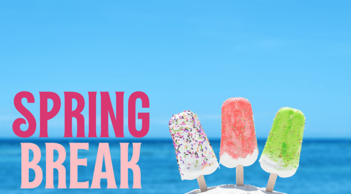 Popsicles at beach for spring break